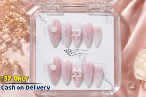 3D Bow Press On Nails