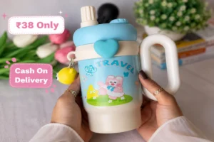 Pastel Blue Cartoon Tumbler