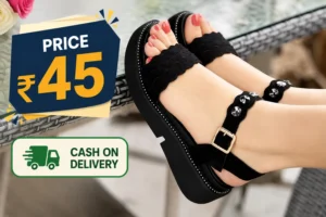 Trendy Black Platform Sandals for Women
